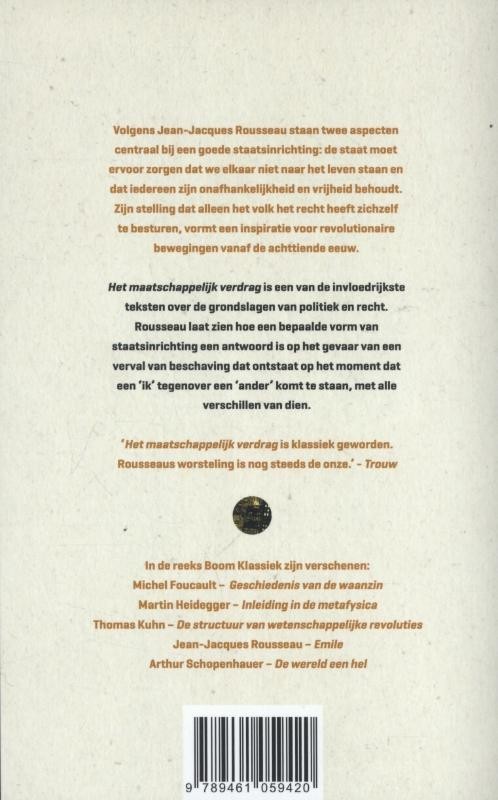 Het maatschappelijk verdrag, of beginselen der staatsinrichting
