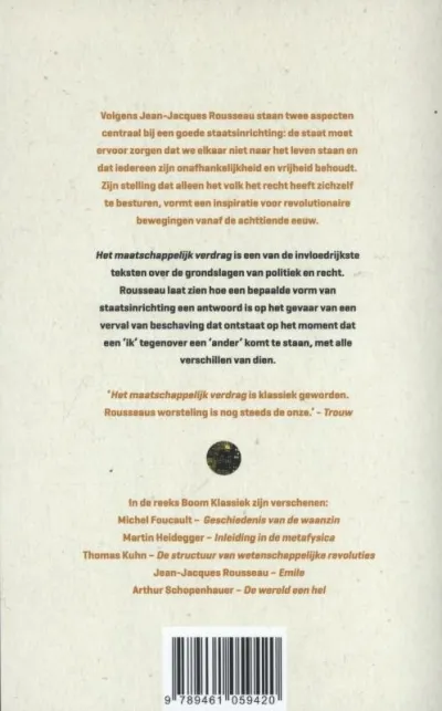 Het maatschappelijk verdrag, of beginselen der staatsinrichting