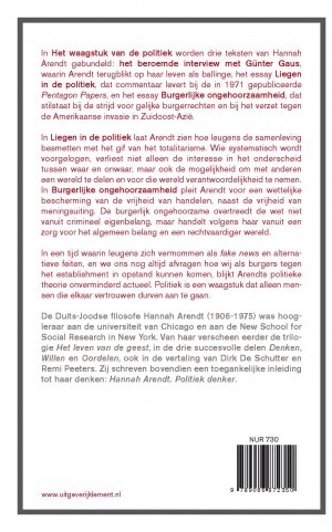 Het waagstuk van de politiek