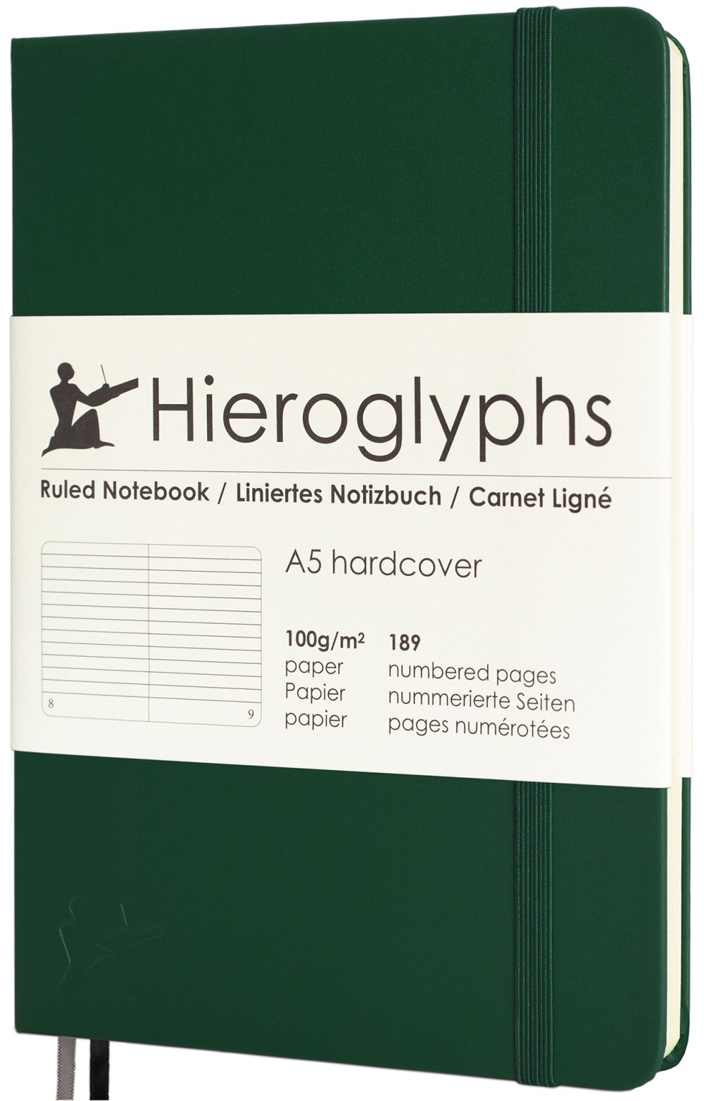 Hieroglyphs Notitieboek - A5 Gelinieerd - Groen