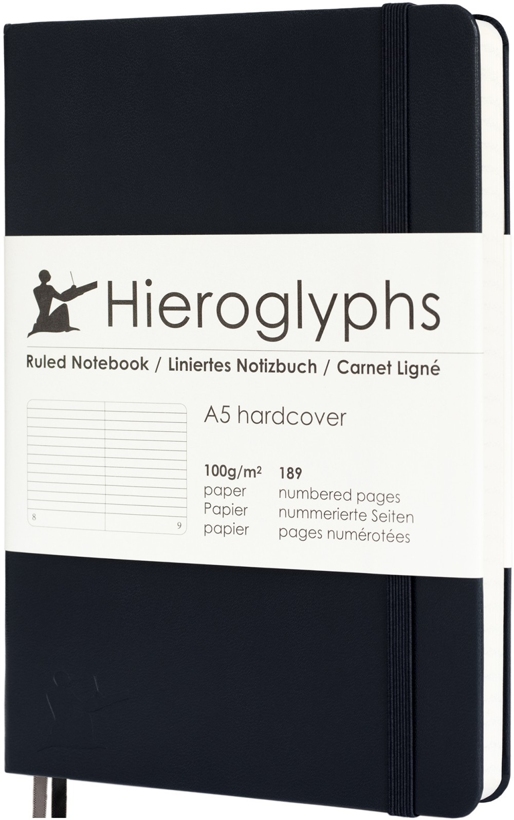 Hieroglyphs Notitieboek - A5 Gelinieerd - Zwart