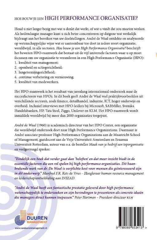 Hoe bouw je een high performance organisatie?