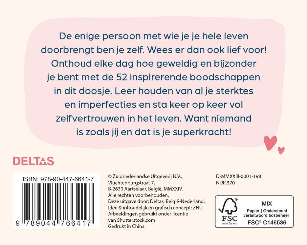 Hou van jezelf inzichtkaarten