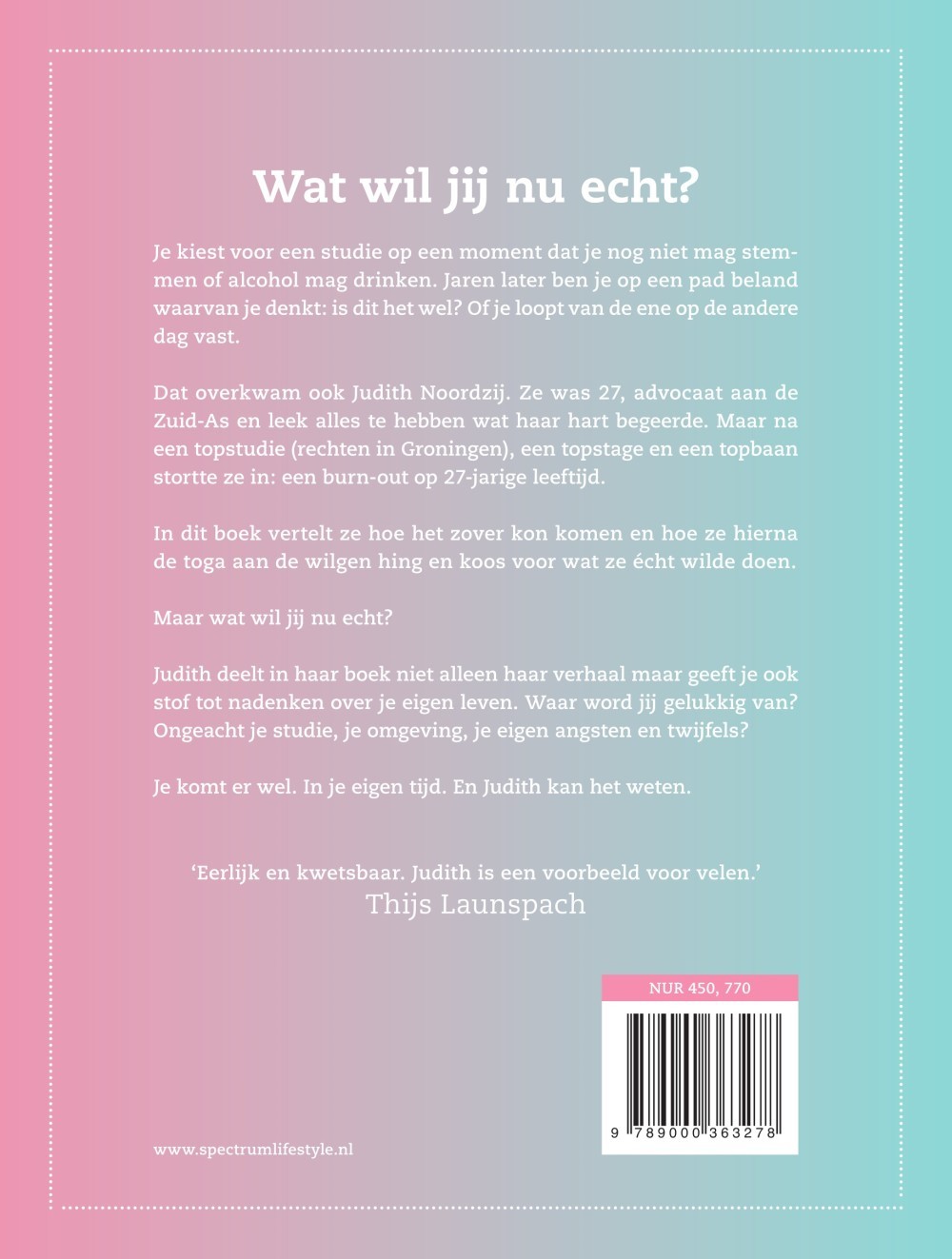 Ik was advocaat. Nu ben ik mezelf