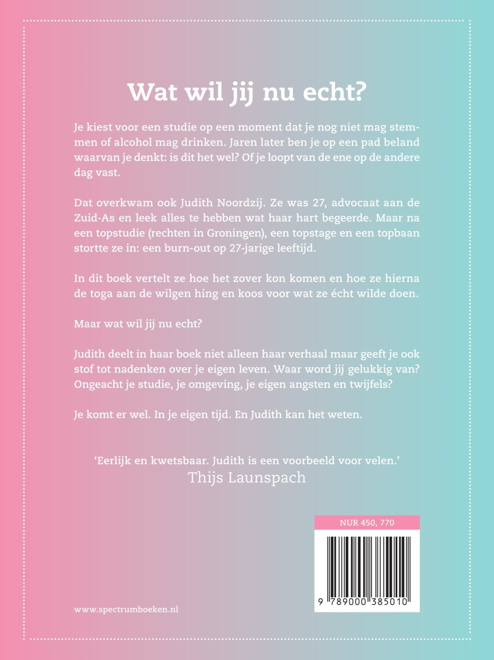 Ik was advocaat. Nu ben ik mezelf