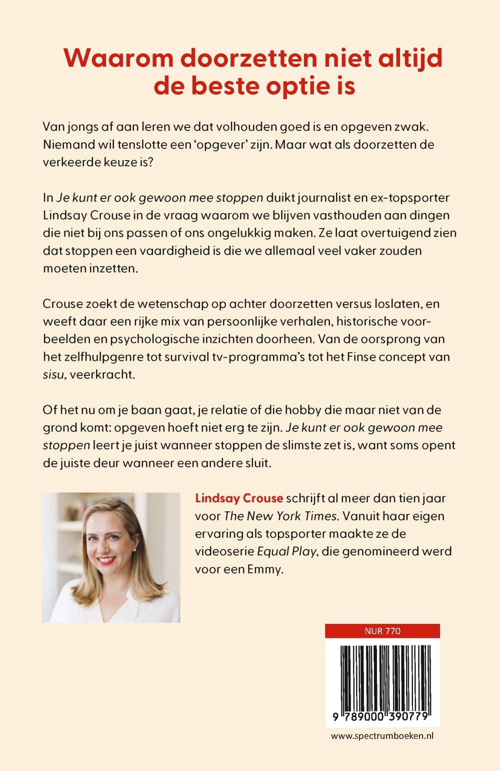 Je kunt er ook gewoon mee stoppen