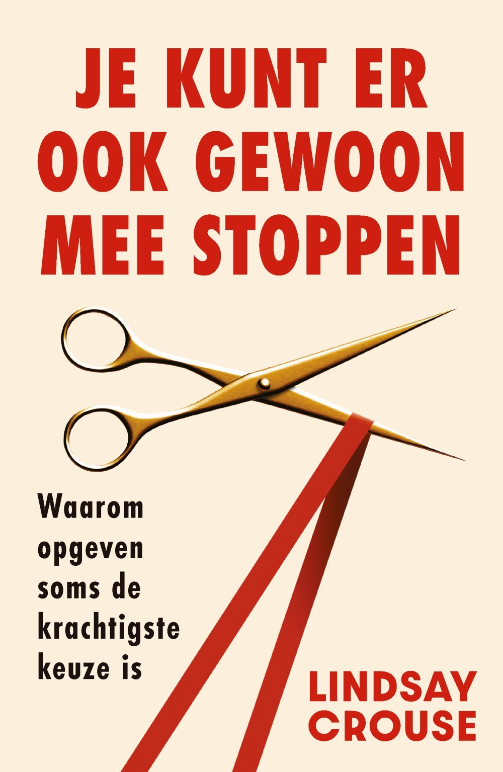 Je kunt er ook gewoon mee stoppen