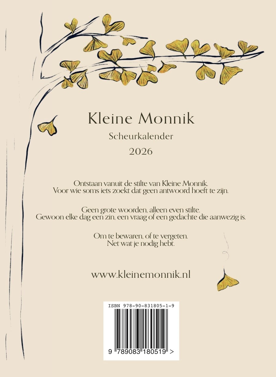 Kleine Monnik Scheurkalender 2026