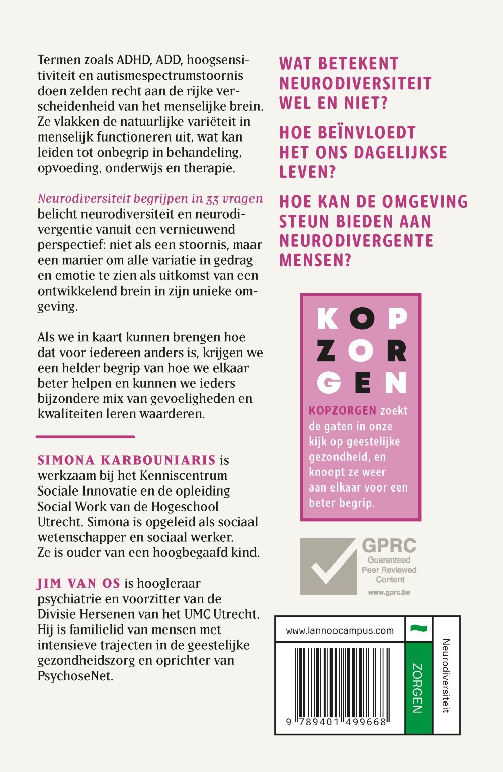 Kopzorgen. Neurodiversiteit begrijpen
