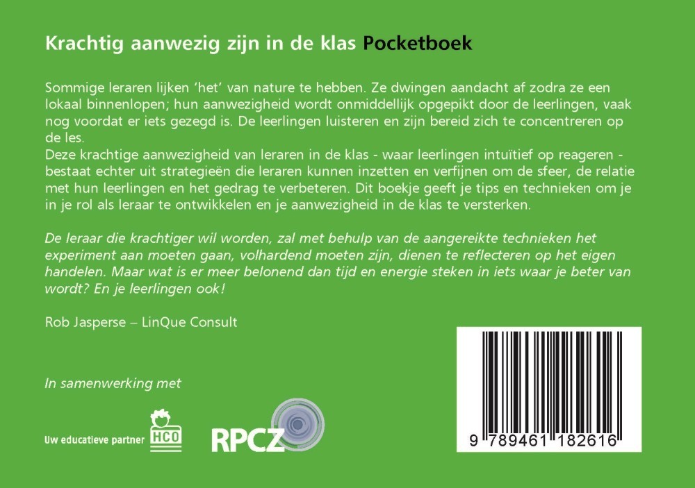 Krachtig aanwezig zijn in de klas pocketboek