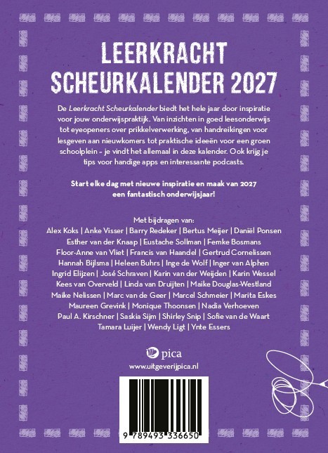 Leerkracht scheurkalender 2027