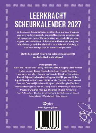 Leerkracht scheurkalender 2027