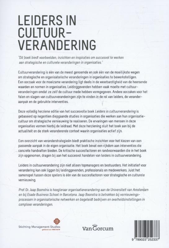 Leiders in cultuurverandering