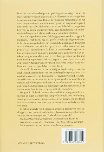 Leidinggeven aan professionals? Niet doen!