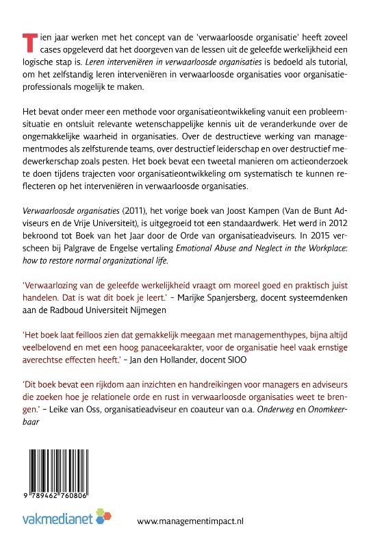 Leren interveniëren in verwaarloosde organisaties