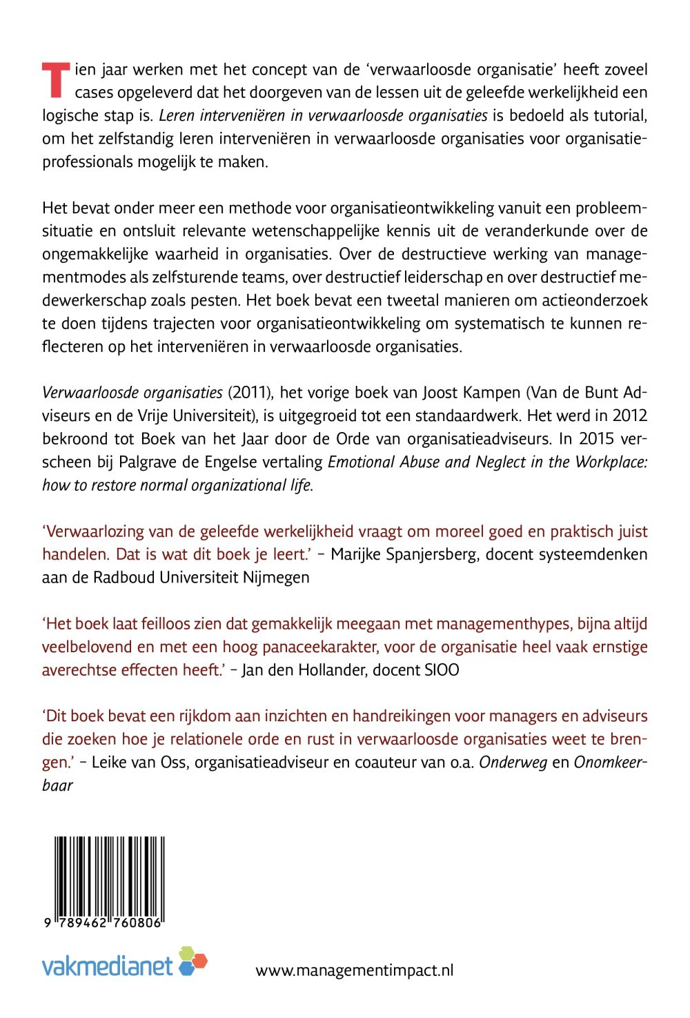 Leren interveniëren in verwaarloosde organisaties