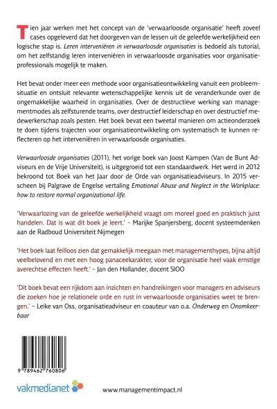Leren interveniëren in verwaarloosde organisaties