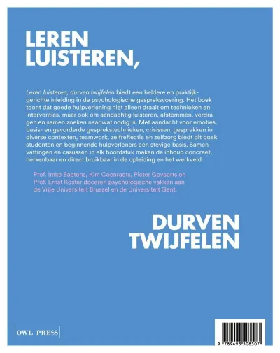 Leren luisteren, durven twijfelen