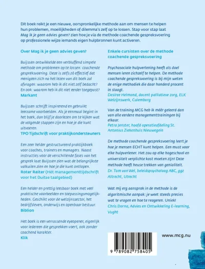 Mag ik je geen advies geven?