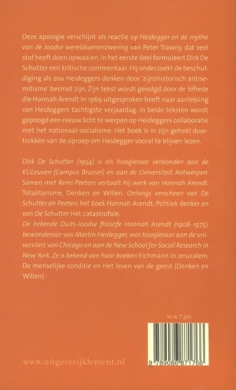 Martin Heidegger – een apologie