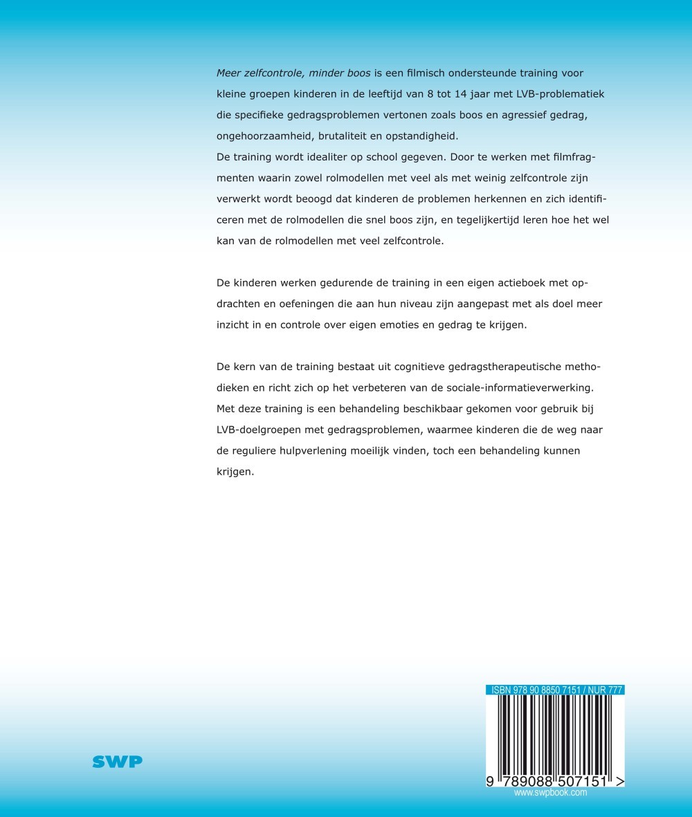 Meer zelfcontrole, minder boos