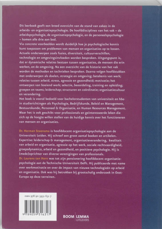 Mensen, arbeid en organisatie