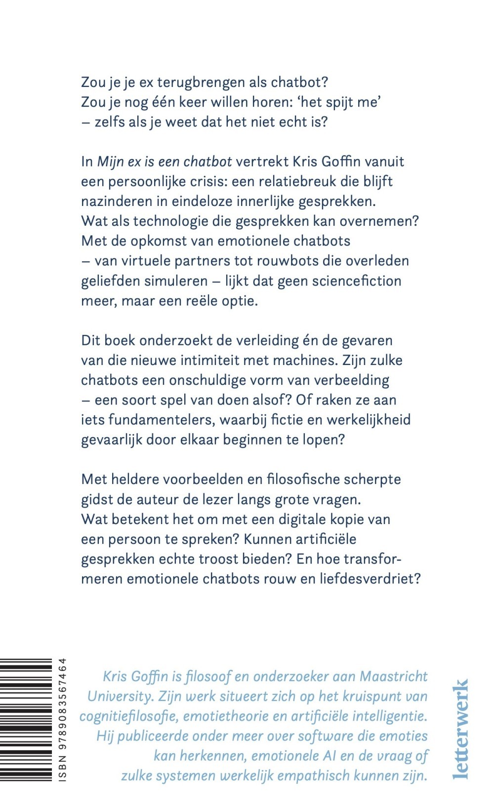 Mijn ex is een chatbot