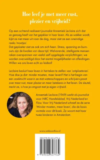 Minder moeten, meer leven