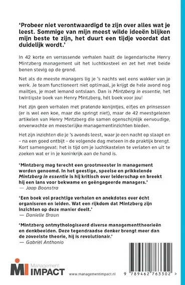 Mintzberg in essentie