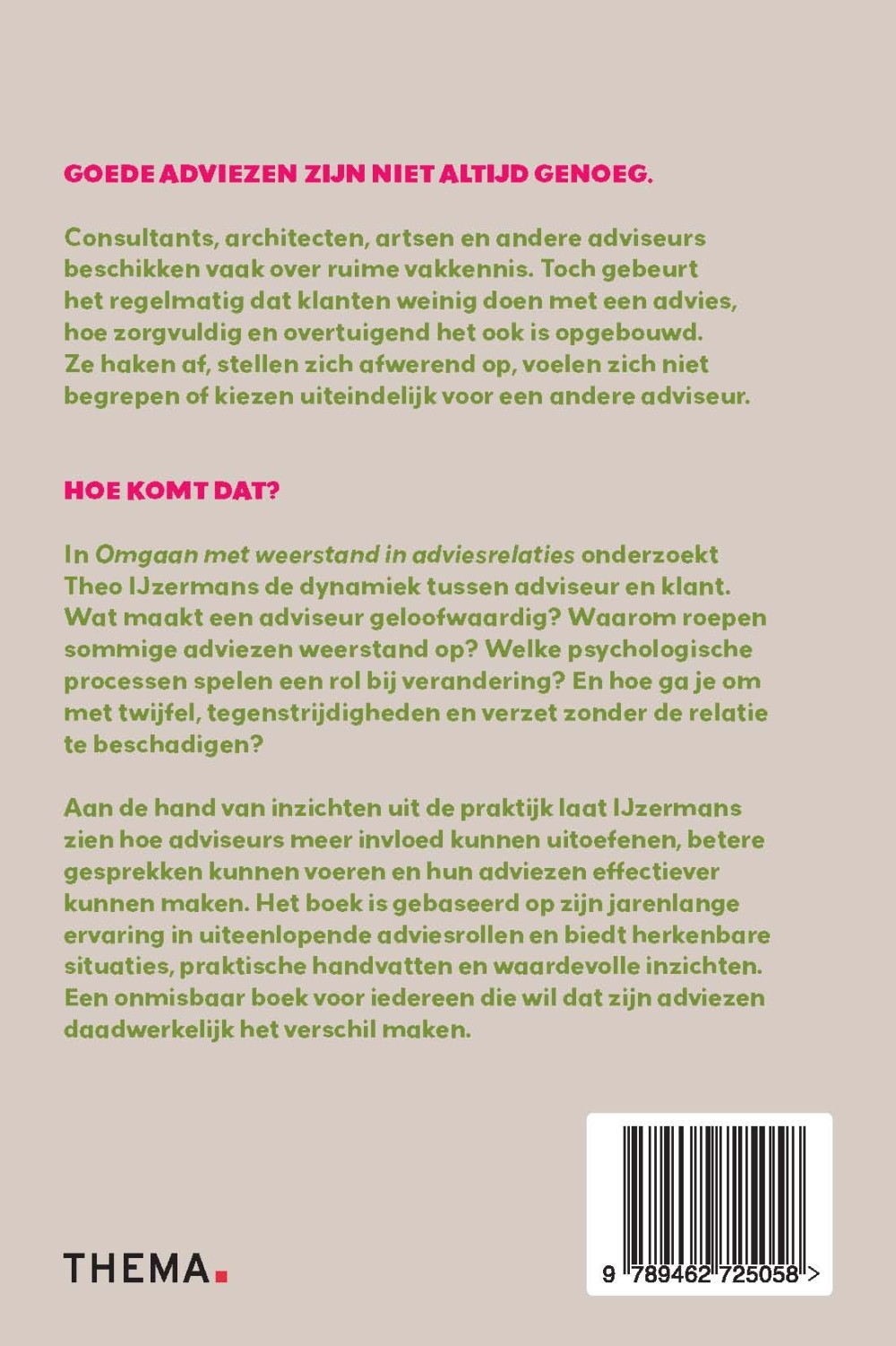 Omgaan met weerstand in adviesrelaties
