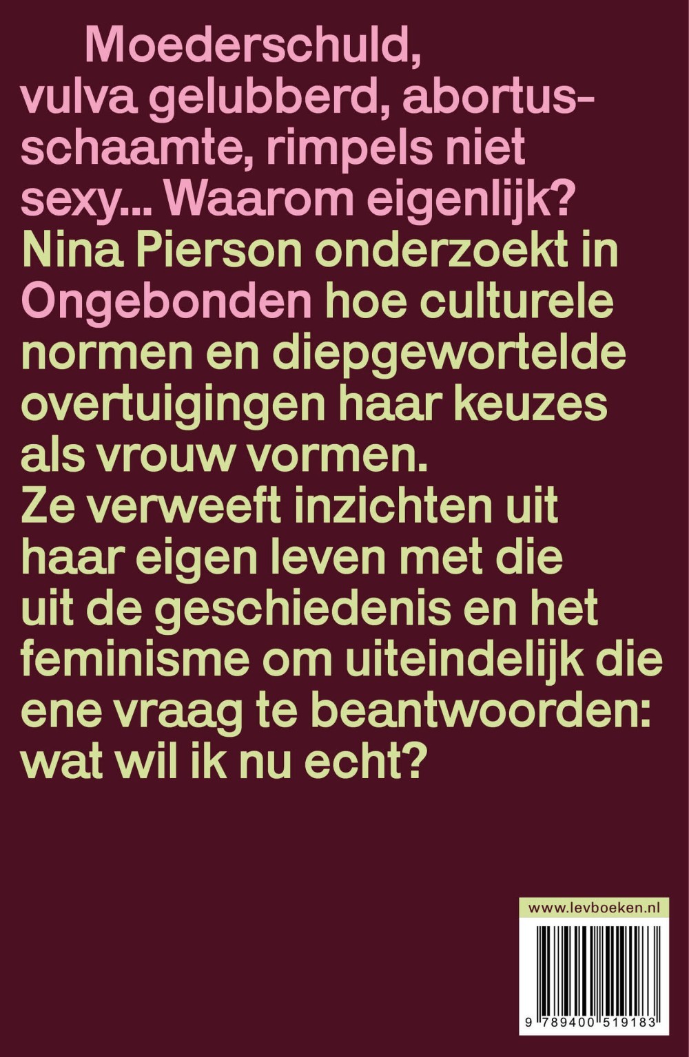 Ongebonden