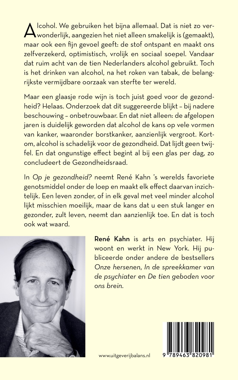 Op je gezondheid?