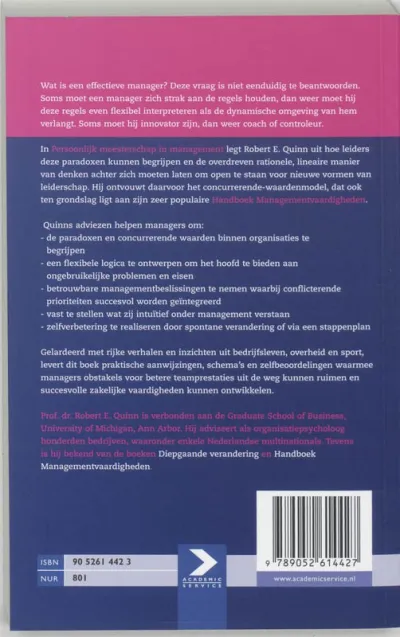 Persoonlijk meesterschap in management