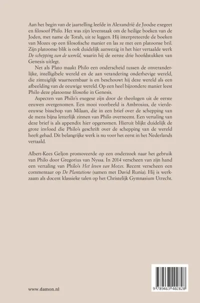 Philo van Alexandrië, De schepping van de wereld