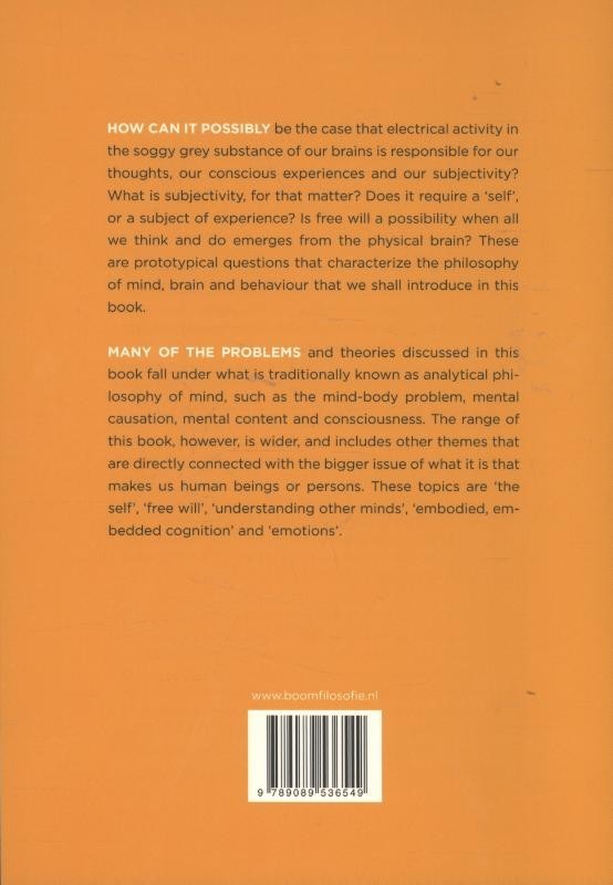 Philosophy of mind, brain and behaviour