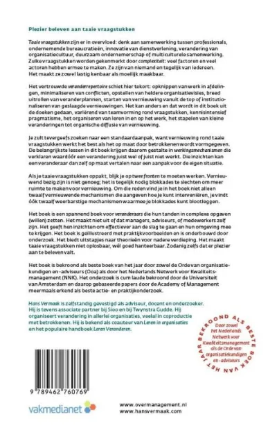 Plezier beleven aan taaie vraagstukken
