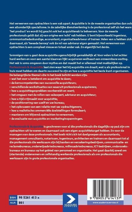 Pofessionals & acquisitie