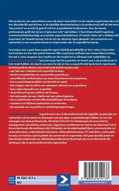 Pofessionals & acquisitie