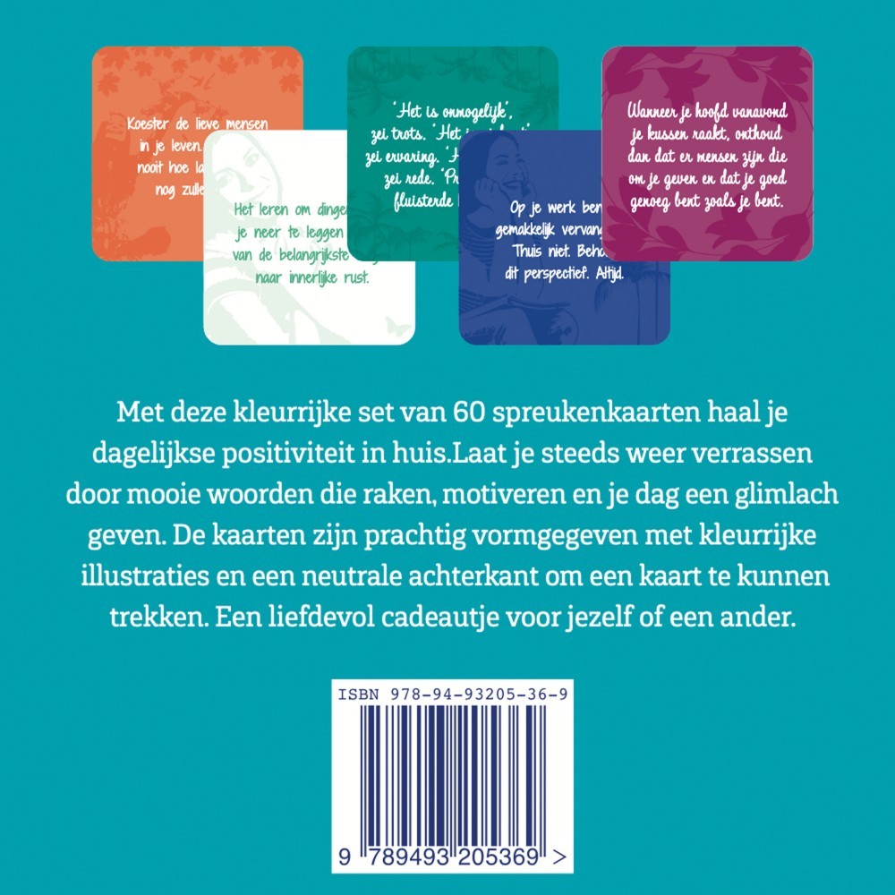 Positieve spreuken kaarten