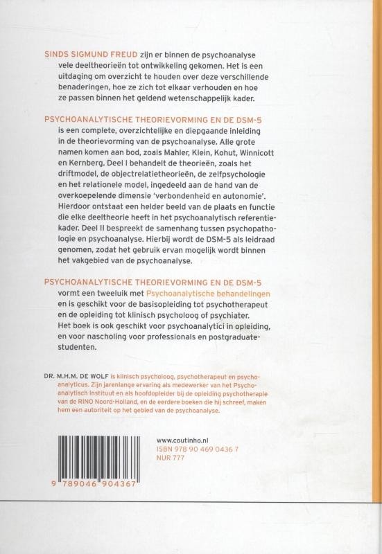 Psychoanalytische theorievorming en de DSM-5