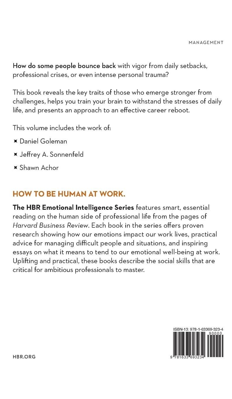 Resilience (HBR Emotional Intelligence Series)