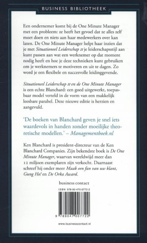 Situationeel leiderschap II en de one minute manager