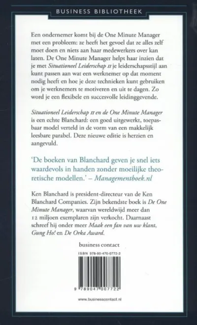 Situationeel leiderschap II en de one minute manager