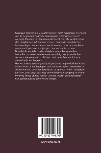 Spinoza’s filosofie in 50 sleutelwoorden