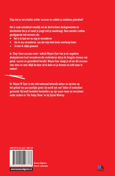Stop! Geen excuses meer