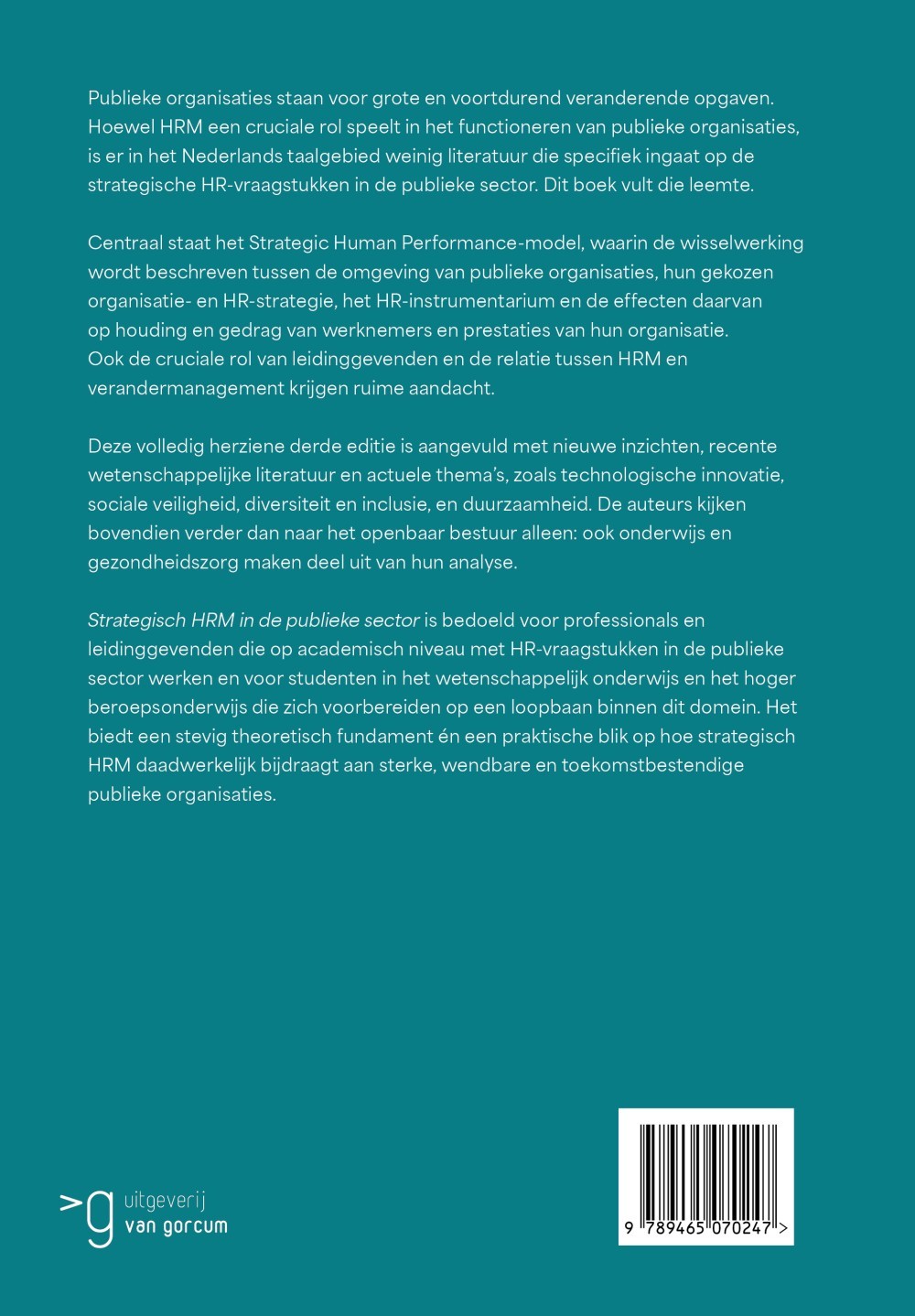 Strategisch HRM in de publieke sector