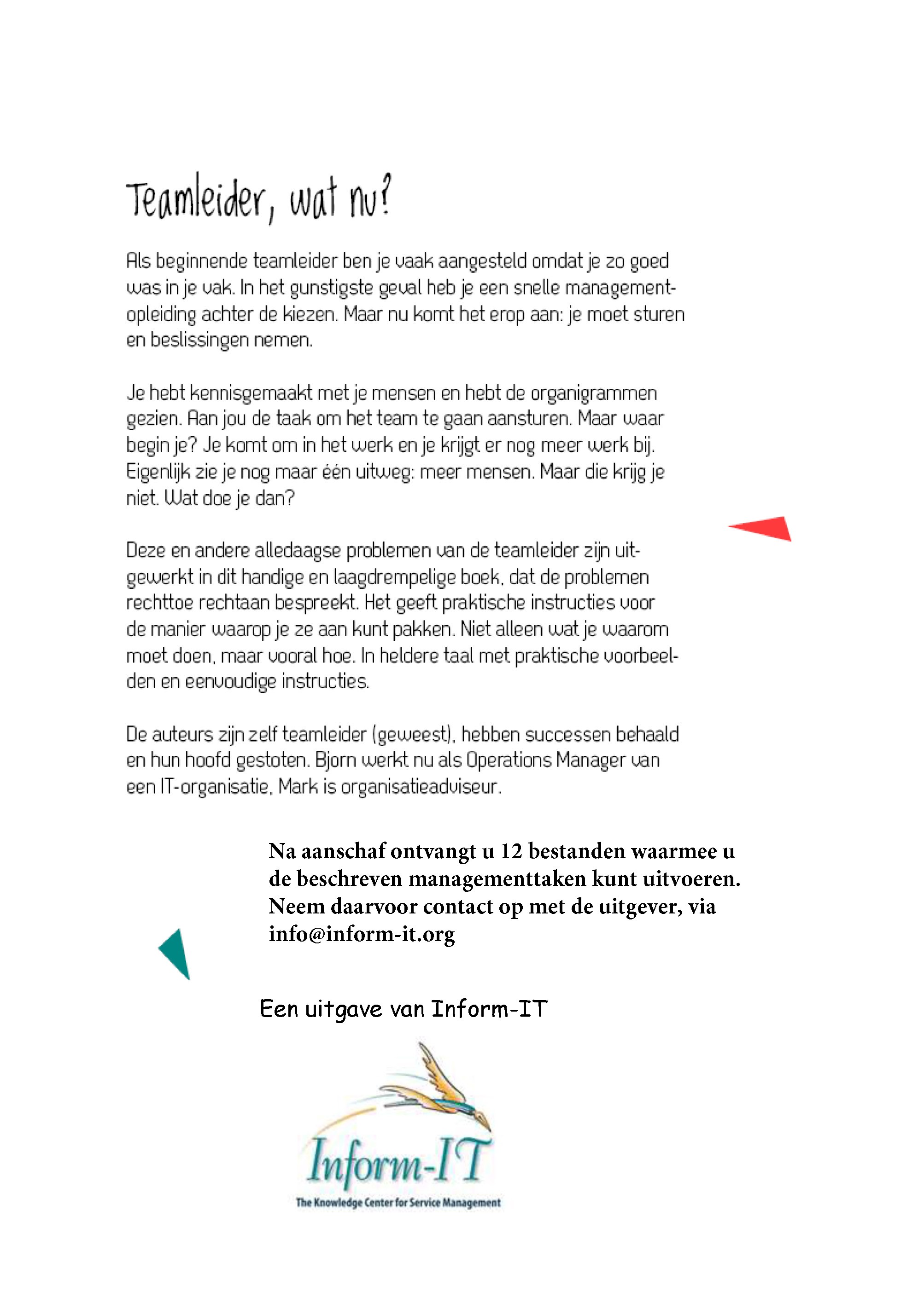 Teamleider, wat nu?