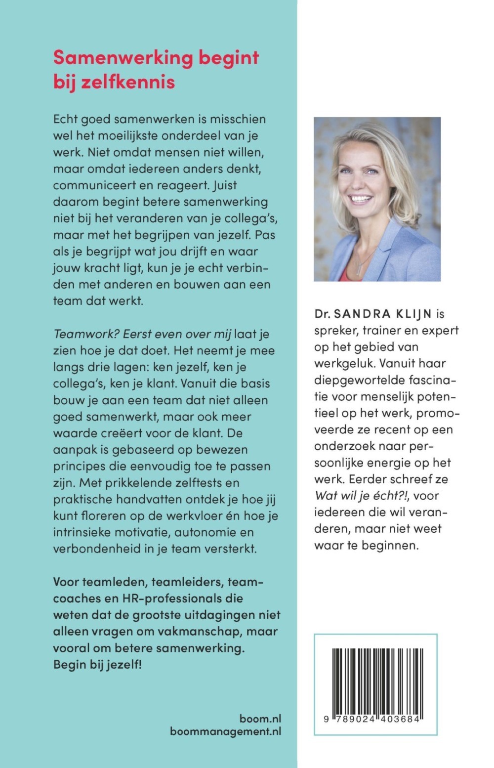 Teamwork? Eerst even over mij