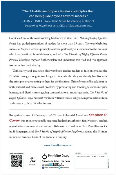 The 7 Habits of Highly Effective People Personal Workbook