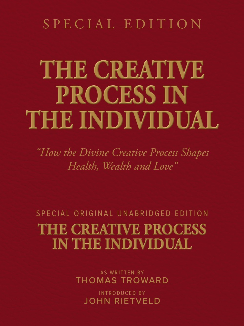 THE CREATIVE PROCESS IN THE INDIVIDUAL